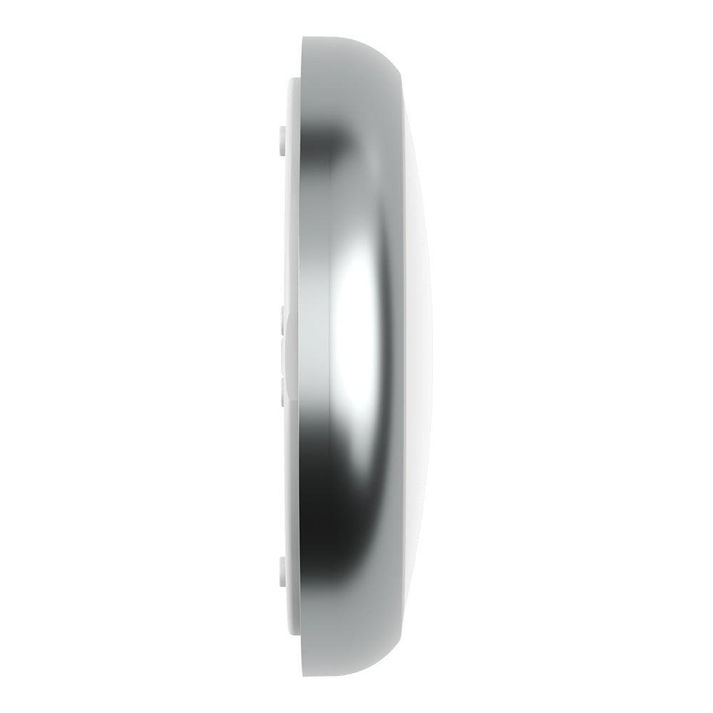 EUSTON CE3X5 | Round Bulkhead Light Fitting | LED Multi Wattage 8 - 16W | CCT 5 - Colour | IP65 | Corridor Sensor | Chrome - LightHub Direct