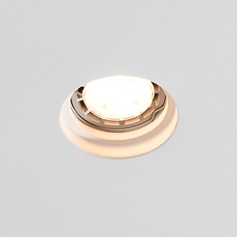 Plaster - In Trimless Downlight Gypsum Plaster Recessed Light | GU10 IP20 | White - LightHub Direct