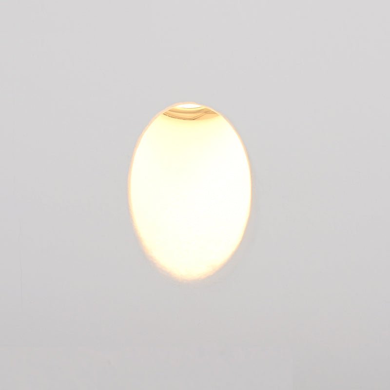 CALICO Small Teardrop Trimless Plaster In Wall Light | 1.8W LED | 2800K Warm White | IP20 | White - LightHub Direct
