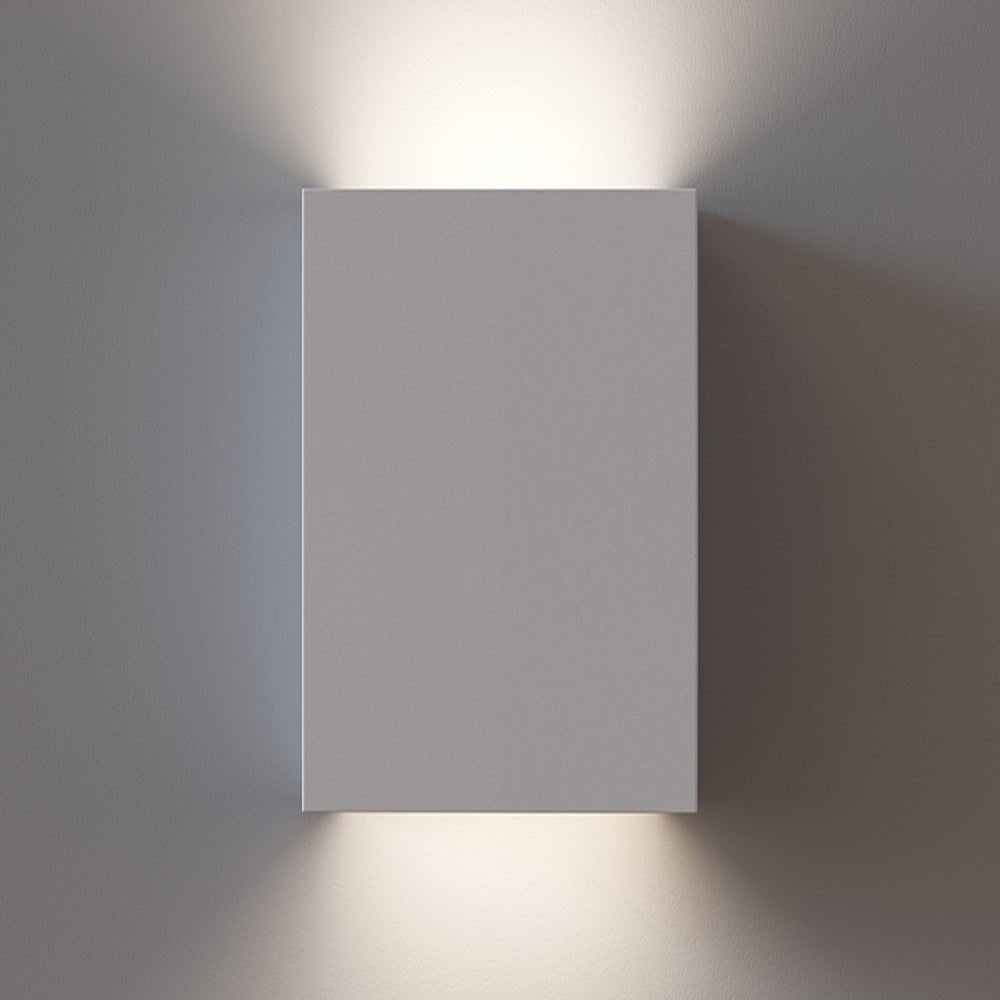 MORNINGTON | LED Rectangle Paintable Plaster Wall Uplighter | Up Down Light Effect | 3000K Warm White - LightHub Direct