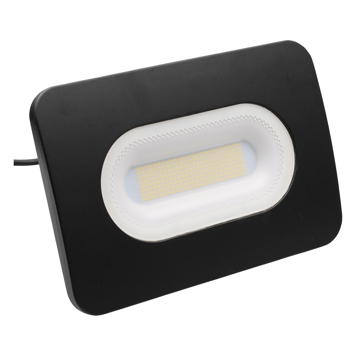 LED Mains Slim Flood Security Light | 150W 11000lm 4000K | IP65 | Black