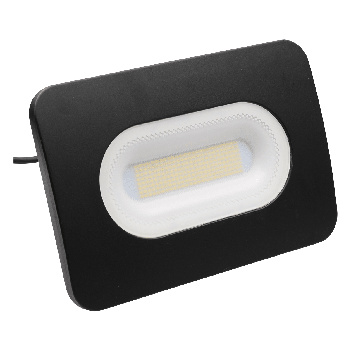 LED Mains Slim Flood Security Light | 150W 11000lm 4000K | IP65 | Black - LightHub Direct