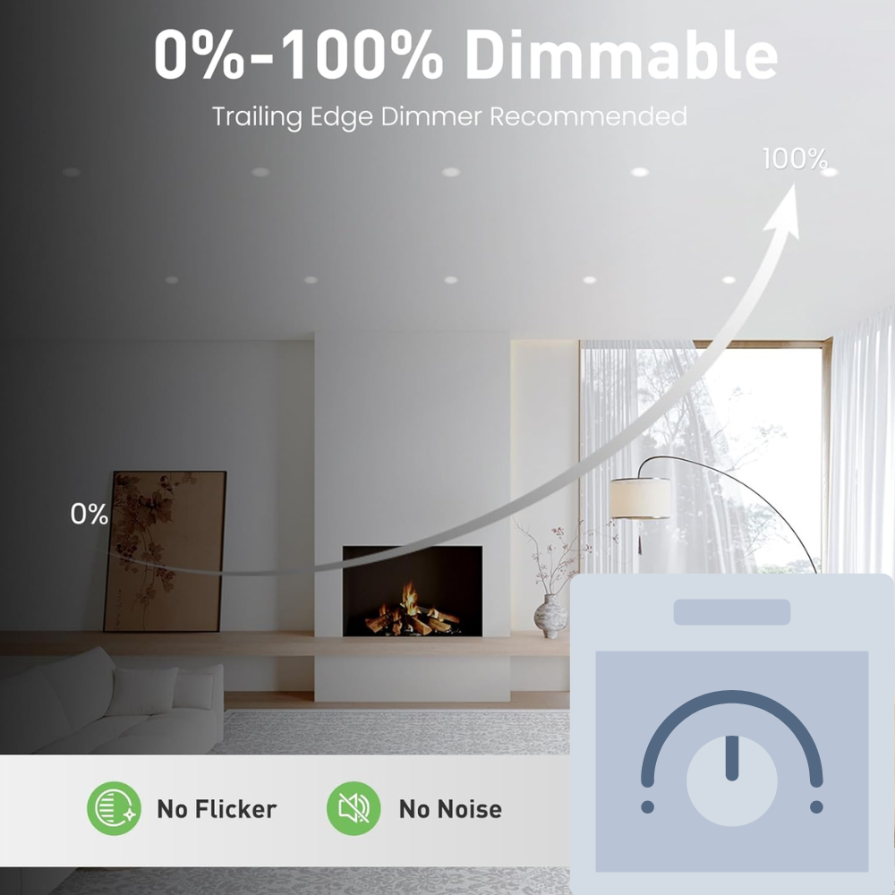 COMO | LED Slim Tilt Adjustable Fire Rated Downlight | Dimmable 5W 500lm | IP65 | 4000K Neutral White | Matt White