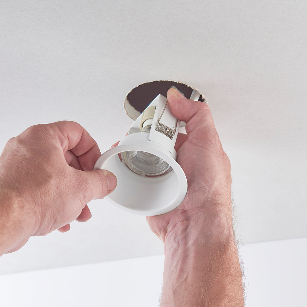 Anti-Glare Trimless Round Dimmable Downlight | LED 7W 580lm 60° | IP20 | White | 4000K Neutral White