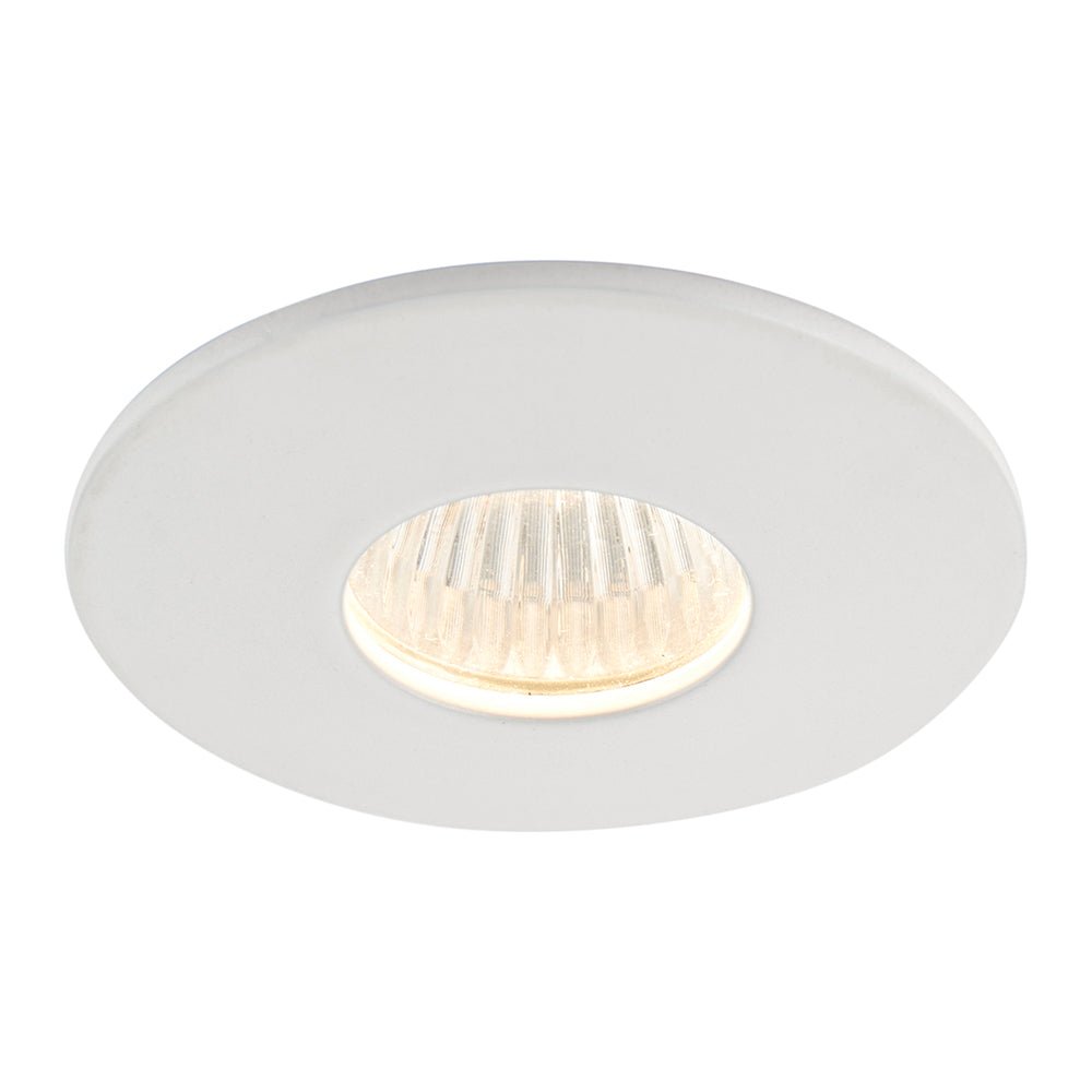 LALO | LED Mini Downlight Aluminium | 4W 240lm | IP44 | 3000K Warm White | White - LightHub Direct