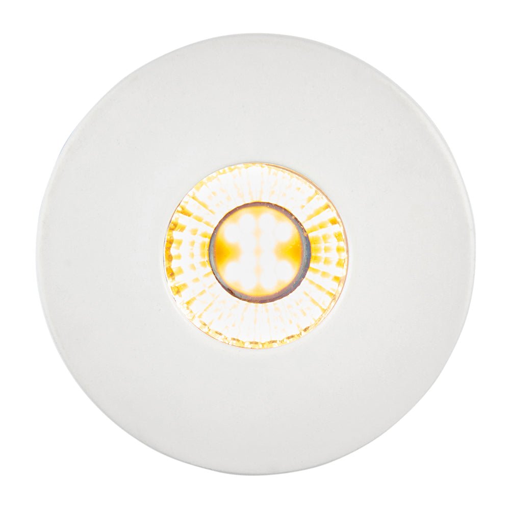 LALO | LED Mini Downlight Aluminium | 4W 240lm | IP44 | 3000K Warm White | White - LightHub Direct