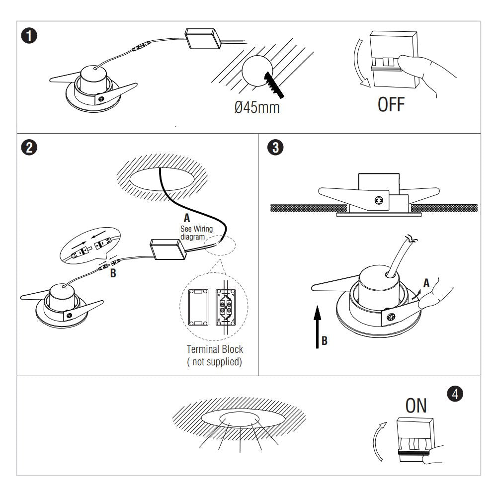 LALO | LED Tilt Mini Downlight Aluminium | 4W 240lm | IP44 | 3000K Warm White | White - LightHub Direct