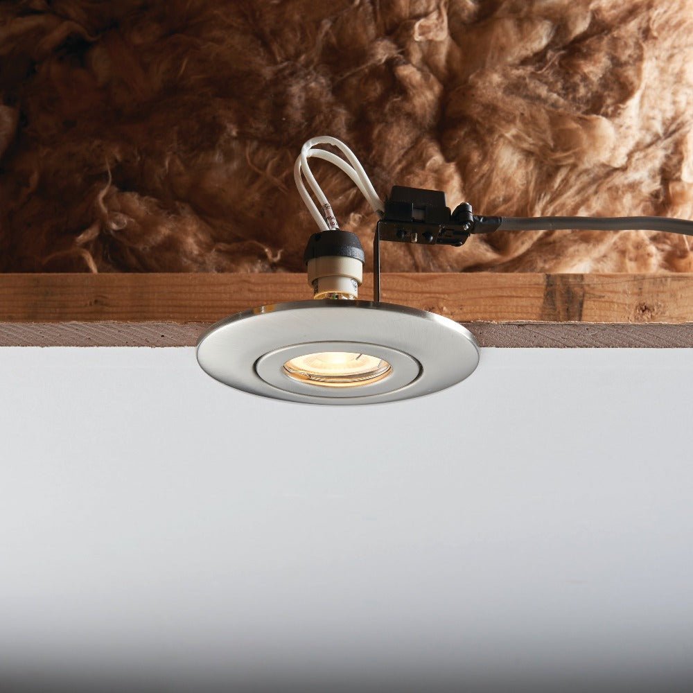 Downlight Converter Plate Kit | GU10 | IP20 | Brushed Chrome - LightHub Direct