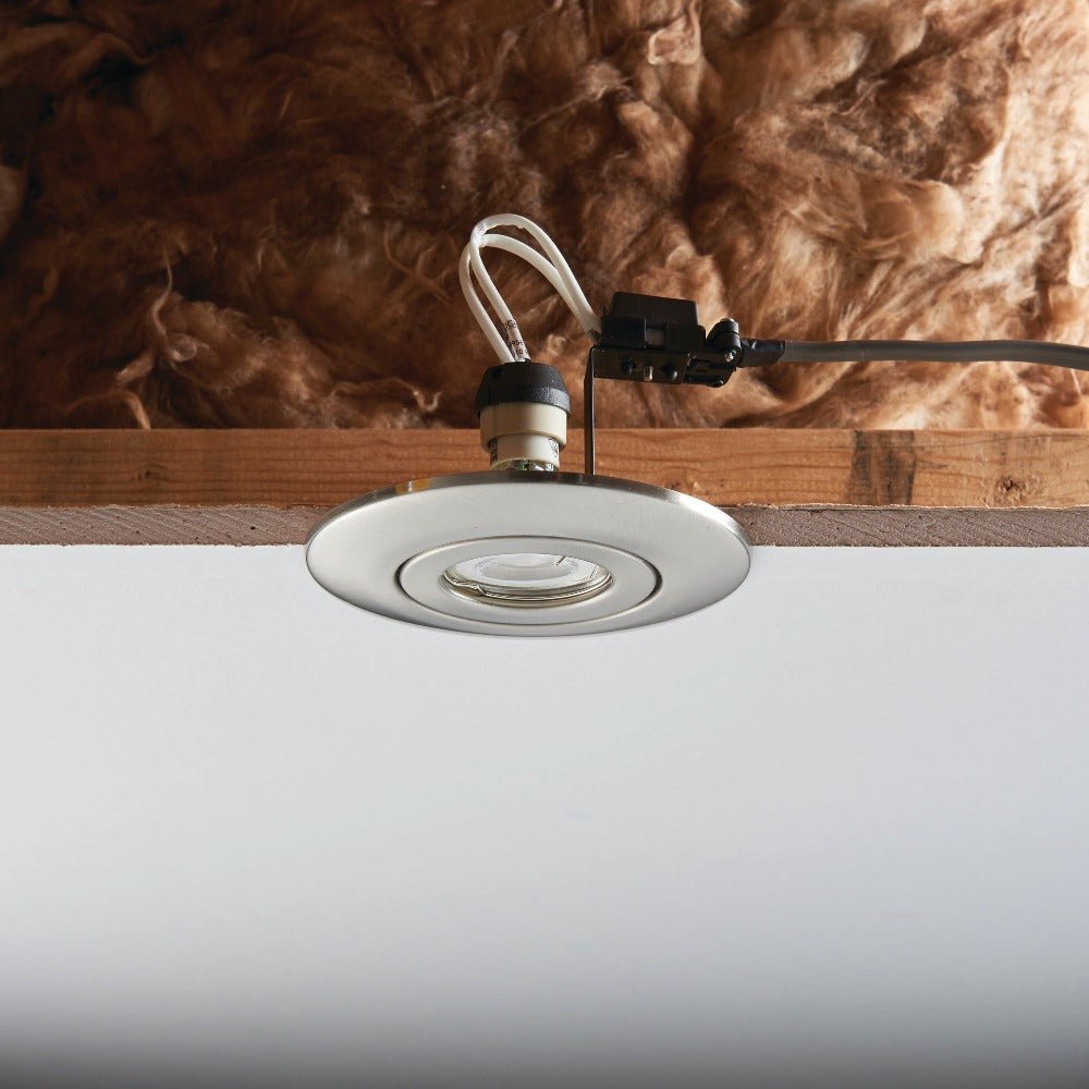 Downlight Converter Plate Kit | GU10 | IP20 | Brushed Chrome - LightHub Direct