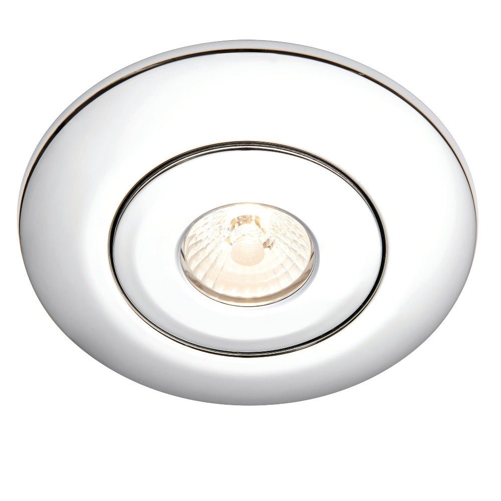 Downlight Converter Plate Kit | 6W LED GU10 | IP20 | Polished Chrome | 6500K Daylight White - LightHub Direct