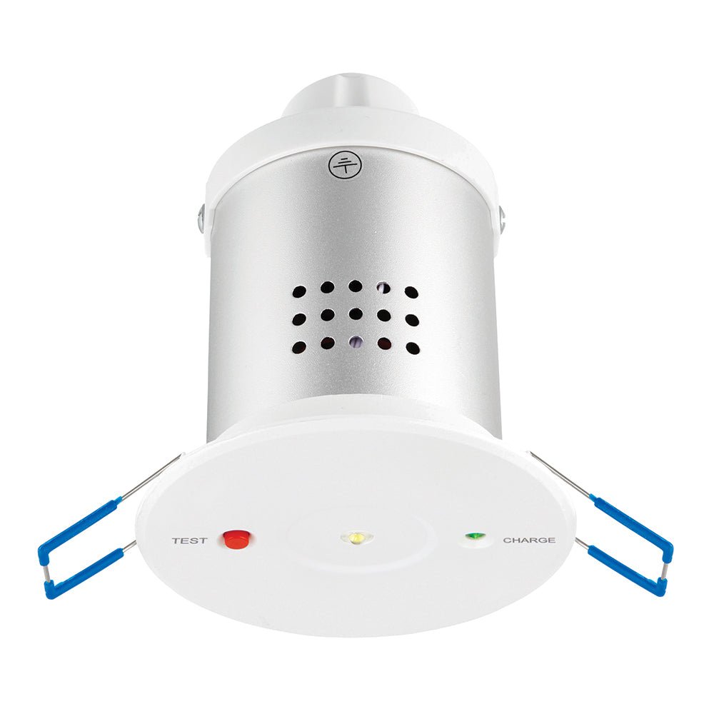 CYCLO Non Maintained LED Recessed Downlight Pin Spot Light | LED 1.9W 175lm | 6500K Daylight | IP20 | 3hr Emergency - LightHub Direct