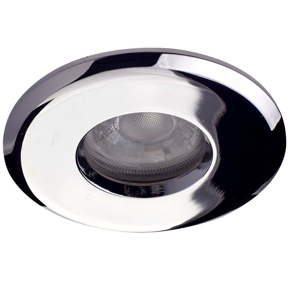 Shower Bathroom Recessed Downlight Fitting | GU10 | IP65 | Polished Chrome - LightHub Direct