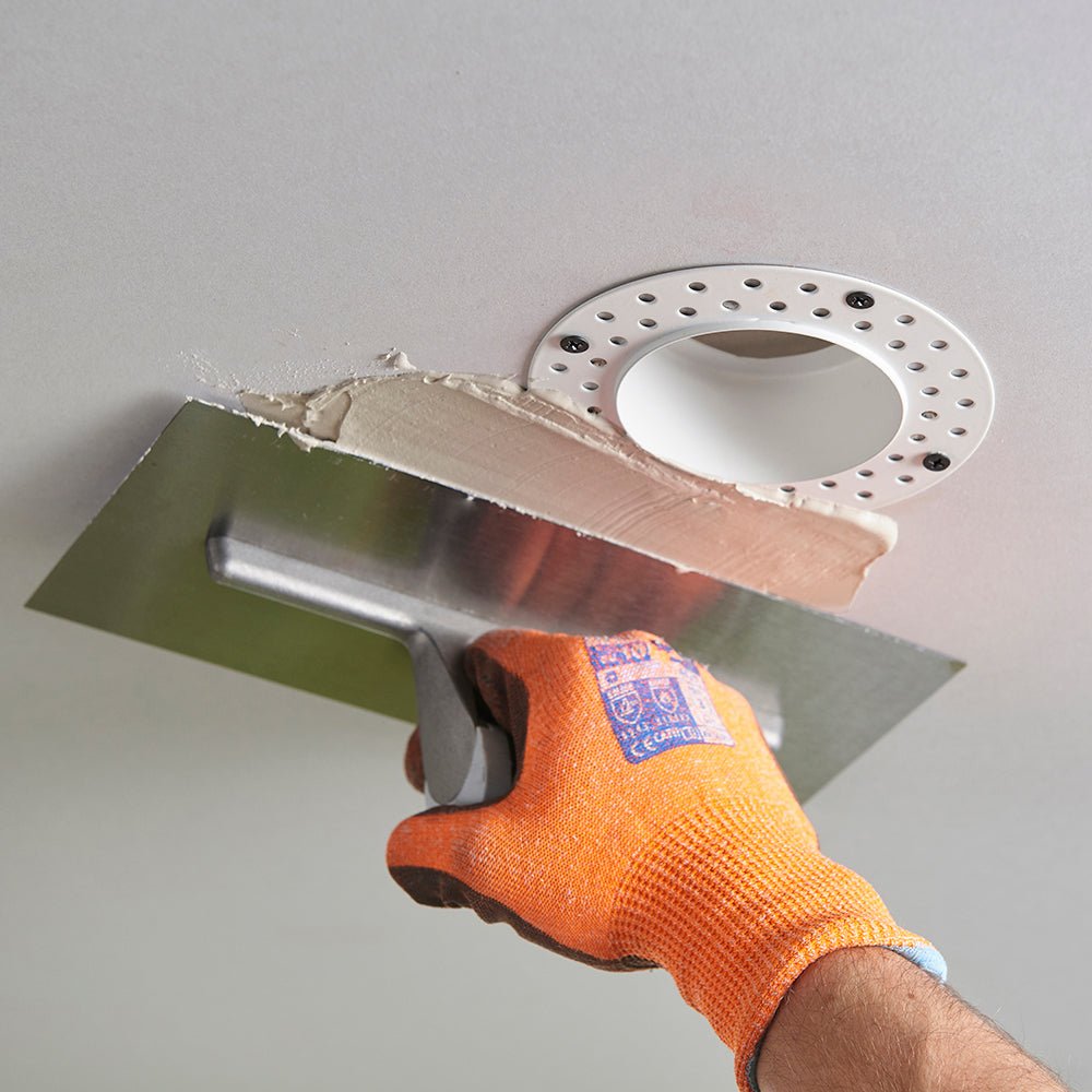 CCT Fixed Plaster - in Trimless Round Dimmable Downlight | LED 6W | White | 3000K,4000K & 6500K | 10 PACK - LightHub Direct