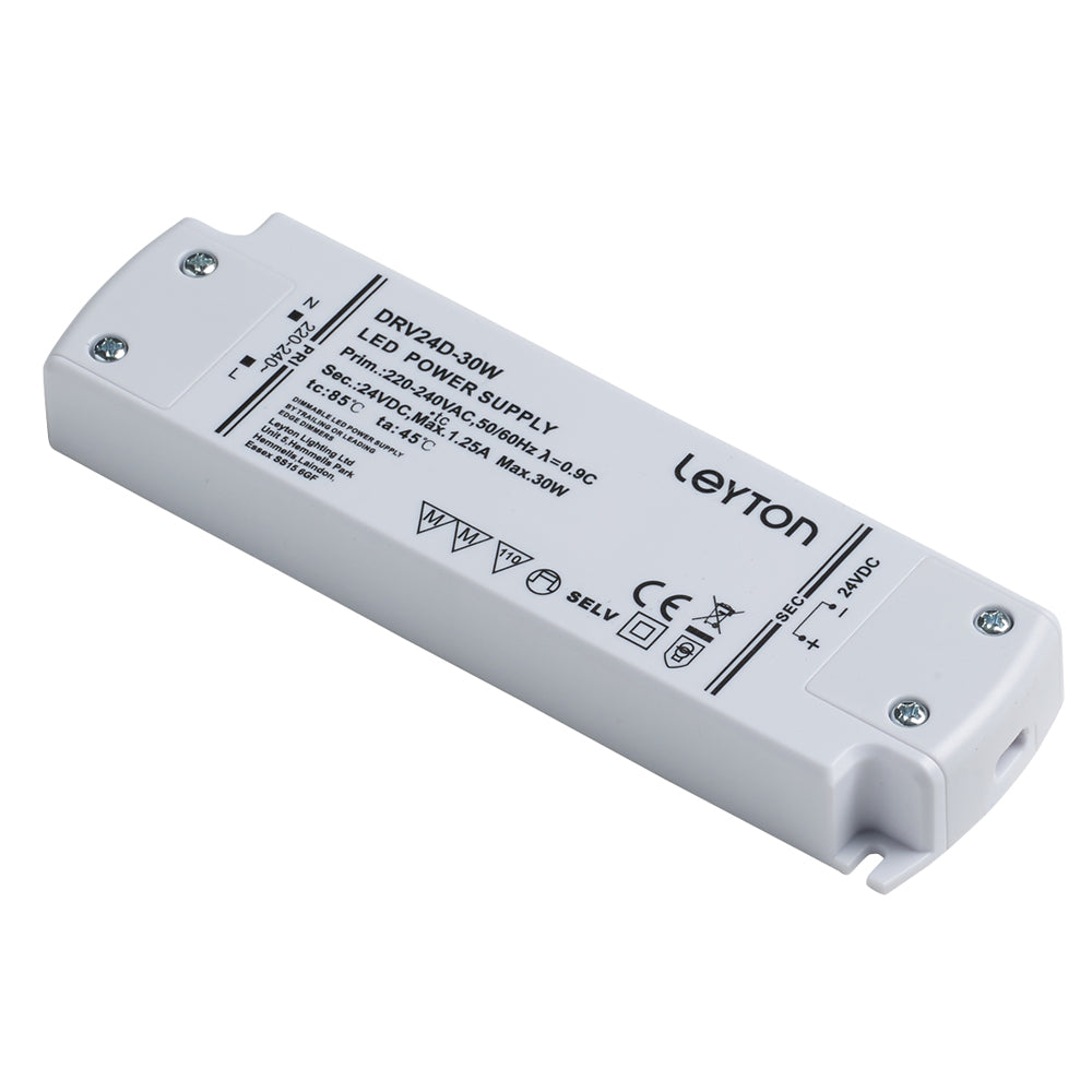 Compact LED Driver Power Supply for LED Tape | 24V 30W | JB6 Junction