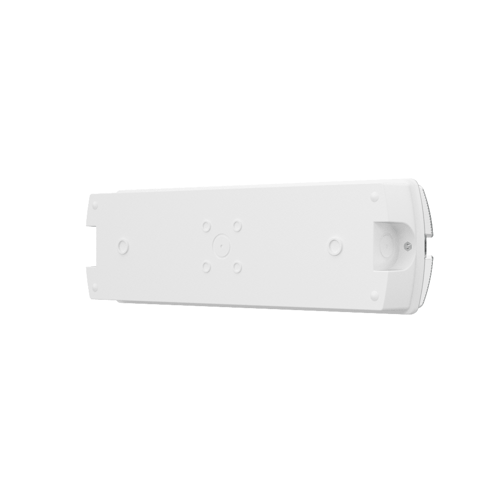 APEX - 4 Rectangle Fire Exit Bulkhead Light Fitting | LED 3.5W 254lm | 4000K Daylight White | IP65 | 3hr Emergency | Self Test - LightHub Direct