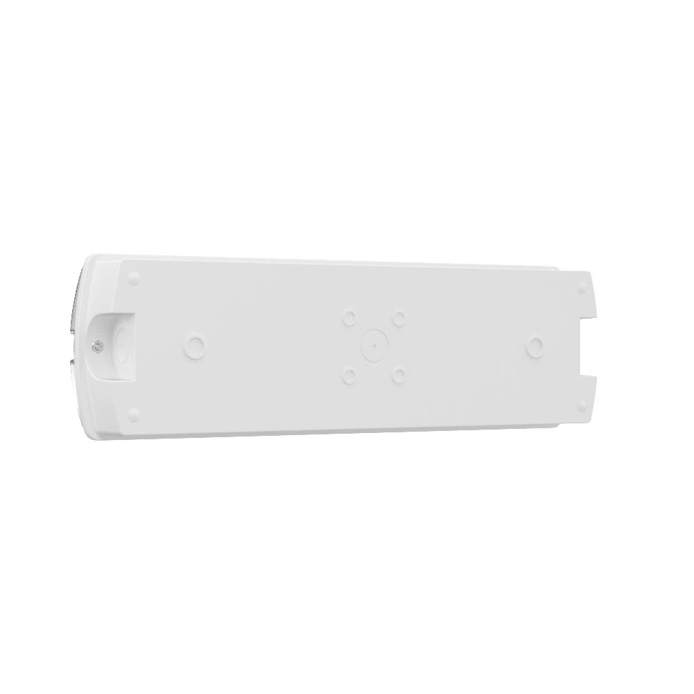 APEX - 4 Rectangle Fire Exit Bulkhead Light Fitting | LED 3.5W 254lm | 4000K Daylight White | IP65 | 3hr Emergency | Self Test - LightHub Direct