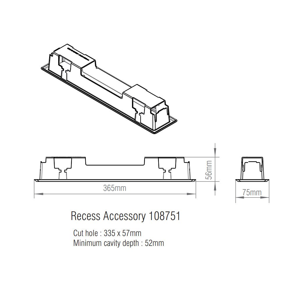Recessed Accessory for 6 - in - 1 Emergency Exit Running Man Sign Light - LightHub Direct