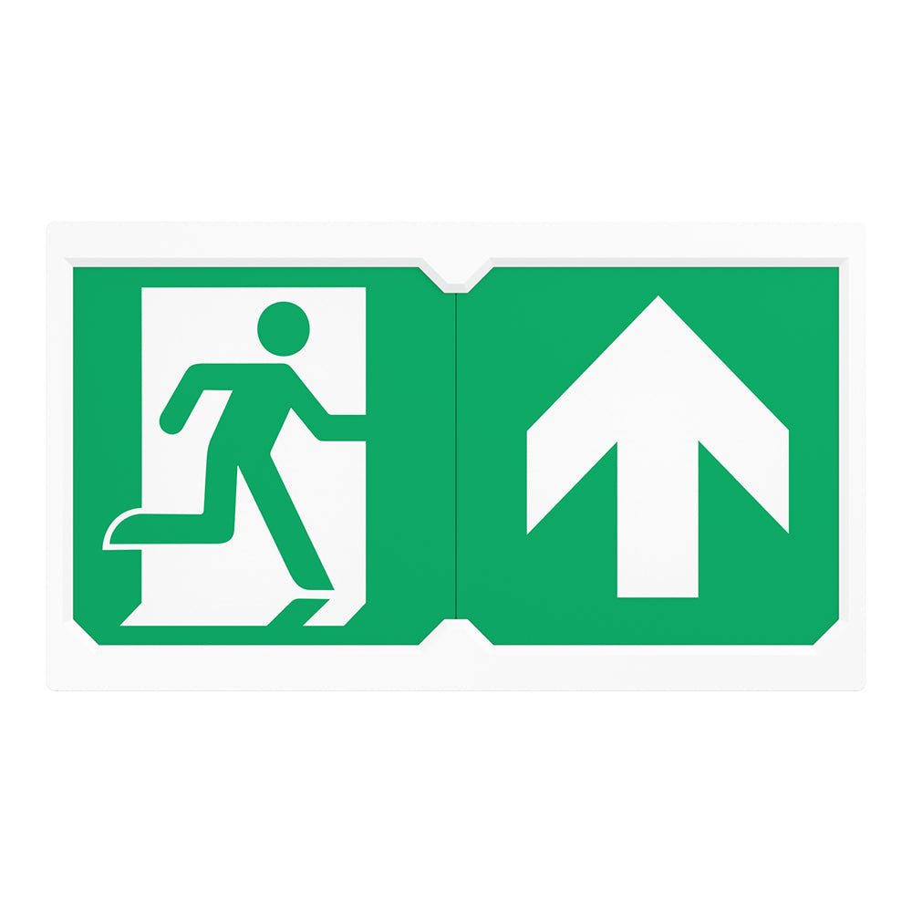 Surface Wall Exit Box Running Man Sign Light | LED 3W 100lm | 4000K Neutral White | IP20 | 3hr Emergency | White - LightHub Direct