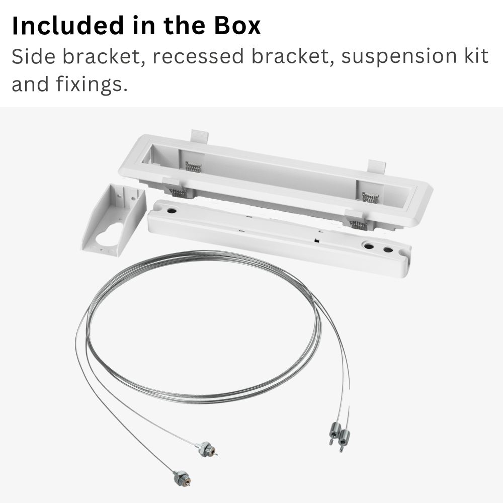 MULTI | Hanging Ceiling Surface Exit Running Man Sign Light | LED 3W 200lm | 4000K Neutral White | IP20 | 3hr Emergency | White