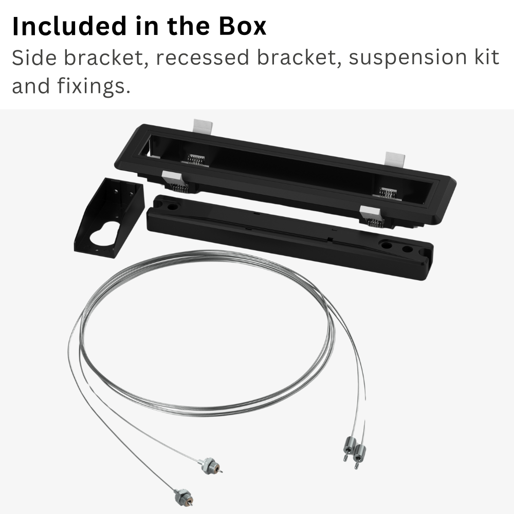 MULTI | Surface Wall / Ceiling Exit Running Man Sign Light | LED 3W 200lm | 4000K Neutral White | IP20 | 3hr Emergency | Black