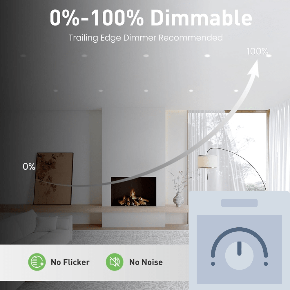 EDEN | Tri - Colour CCT | LED Tilt Adjustable Fire Rated Downlight | Dimmable 7W 700lm | IP65 | Satin Nickel - LightHub Direct