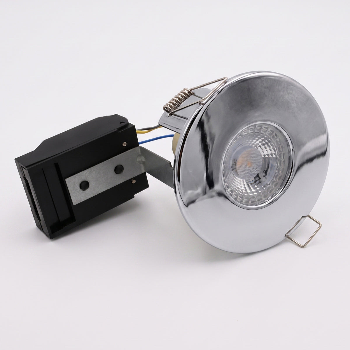 Chrome Fixed Fire-Rated Downlight – GU10 (FG-F-CH)