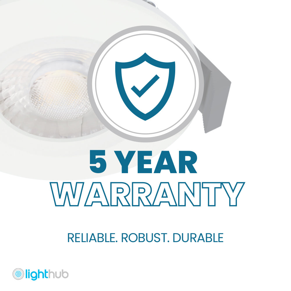 ONYX | Quad-Colour CCT | LED Fire Rated Downlight | Dimmable 7W 750lm | IP65 | Polished Chrome