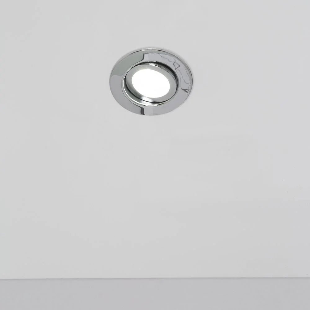 EDEN | Tri - Colour CCT | LED Tilt Adjustable Fire Rated Downlight | Dimmable 7W 700lm | IP65 | Polished Chrome - LightHub Direct