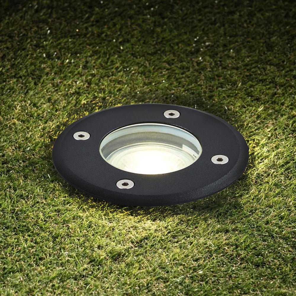 PAN | LED Outdoor Ground & Drive - Over Light | CCT 3000K 4000K 6000K | GU10 IP67 | Black - LightHub Direct