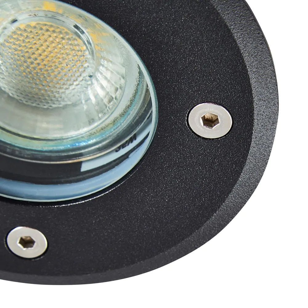 PAN | LED Outdoor Ground & Drive - Over Light | CCT 3000K 4000K 6000K | GU10 IP67 | Black - LightHub Direct