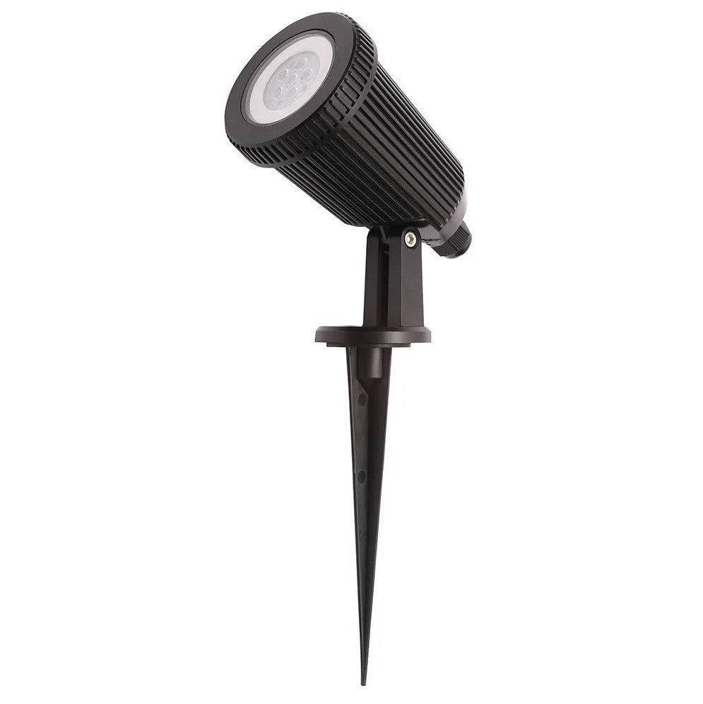 90° Adjustable Outdoor Garden Wall or Spike Ground Spot Light | GU10 | IP65 | Black