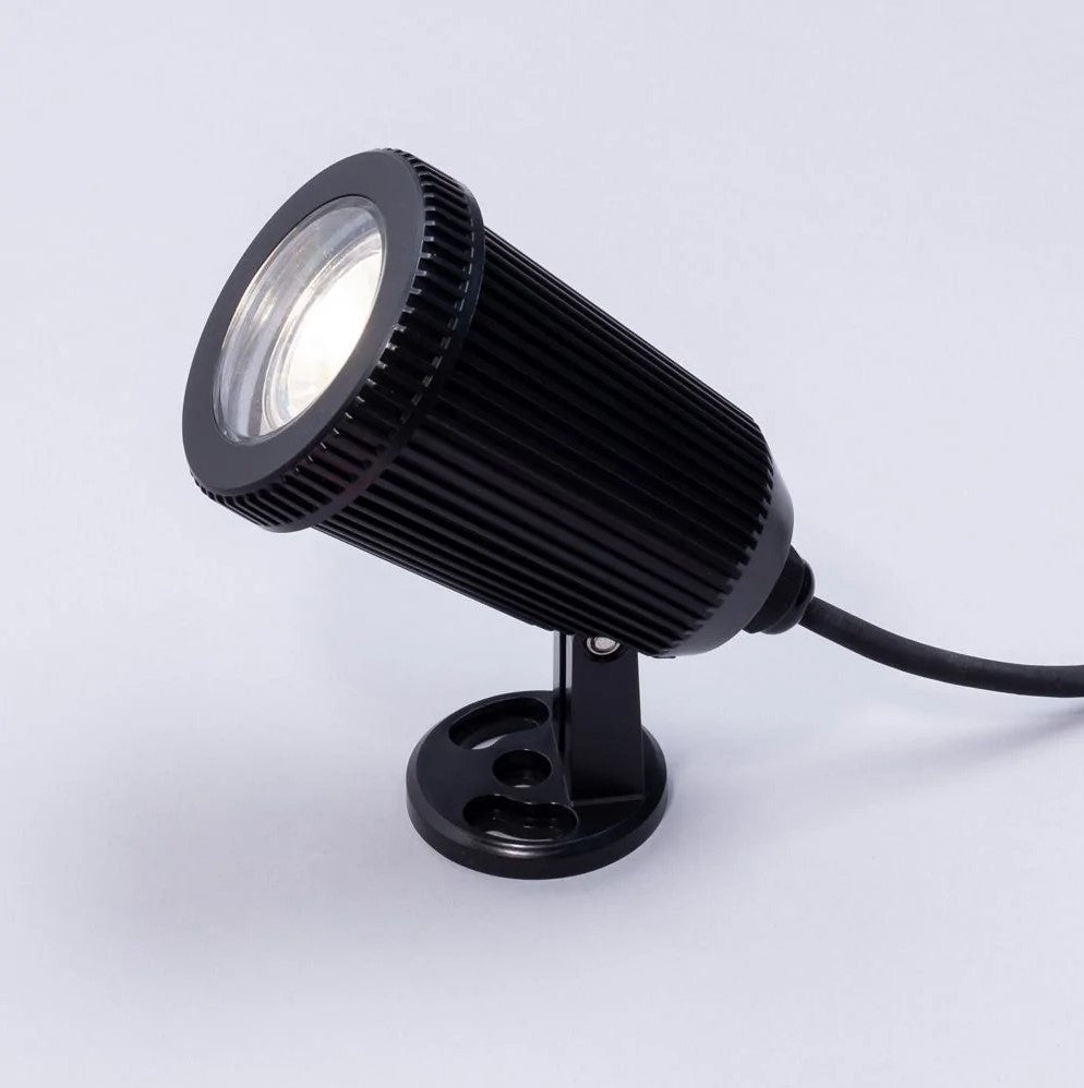 90° Adjustable Outdoor Garden Wall or Spike Ground Spot Light | GU10 | IP65 | Black