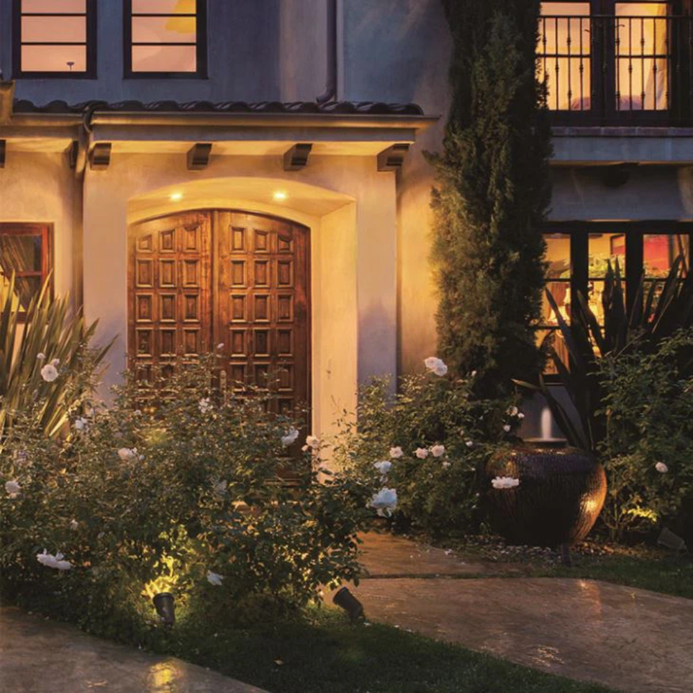 90° Adjustable Outdoor Garden Wall or Spike Ground Spot Light | GU10 | IP65 | Black