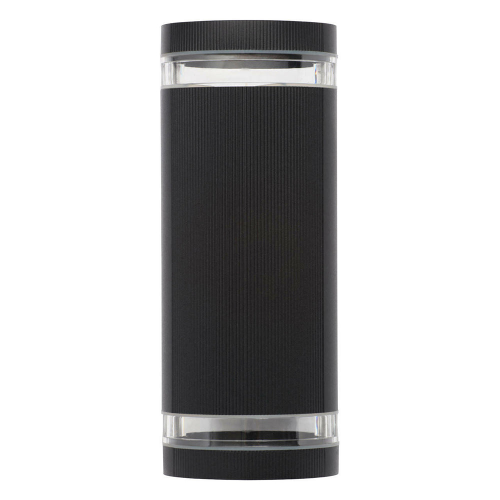 HELIX | Outdoor Porch Up Down Wall Lantern Spot Light | GU10 | IP44 | Black