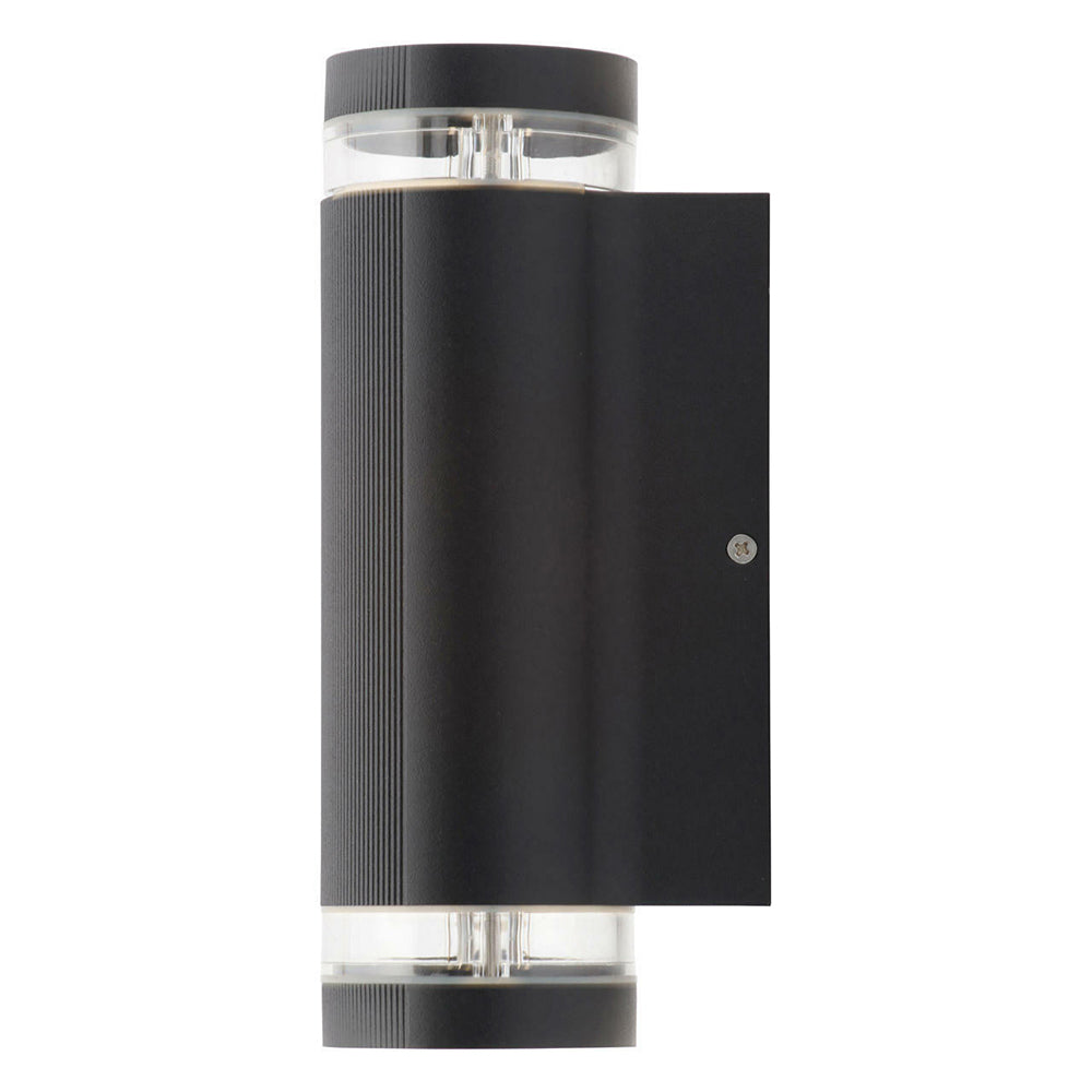 HELIX | Outdoor Porch Up Down Wall Lantern Spot Light | GU10 | IP44 | Black