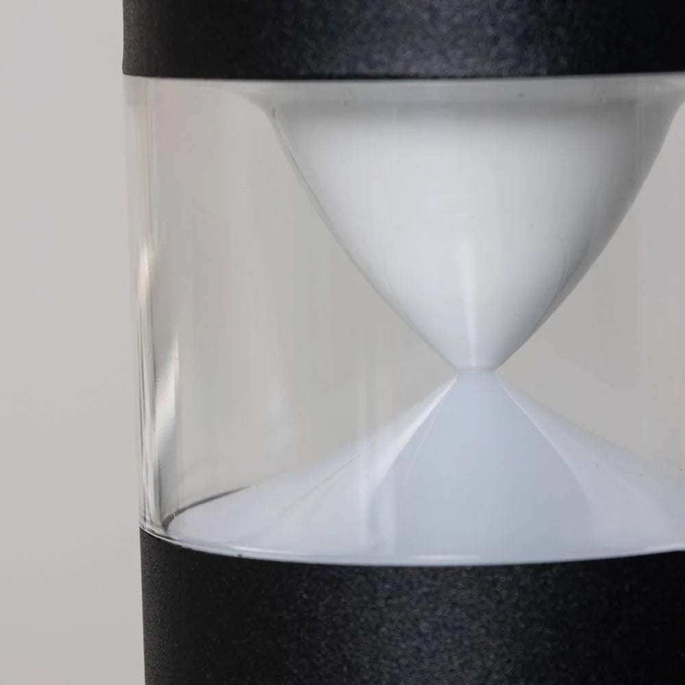 POLLUX | Outdoor Up Wall Lantern Cyclinder Spot Light | LED 4W | IP44 | Black