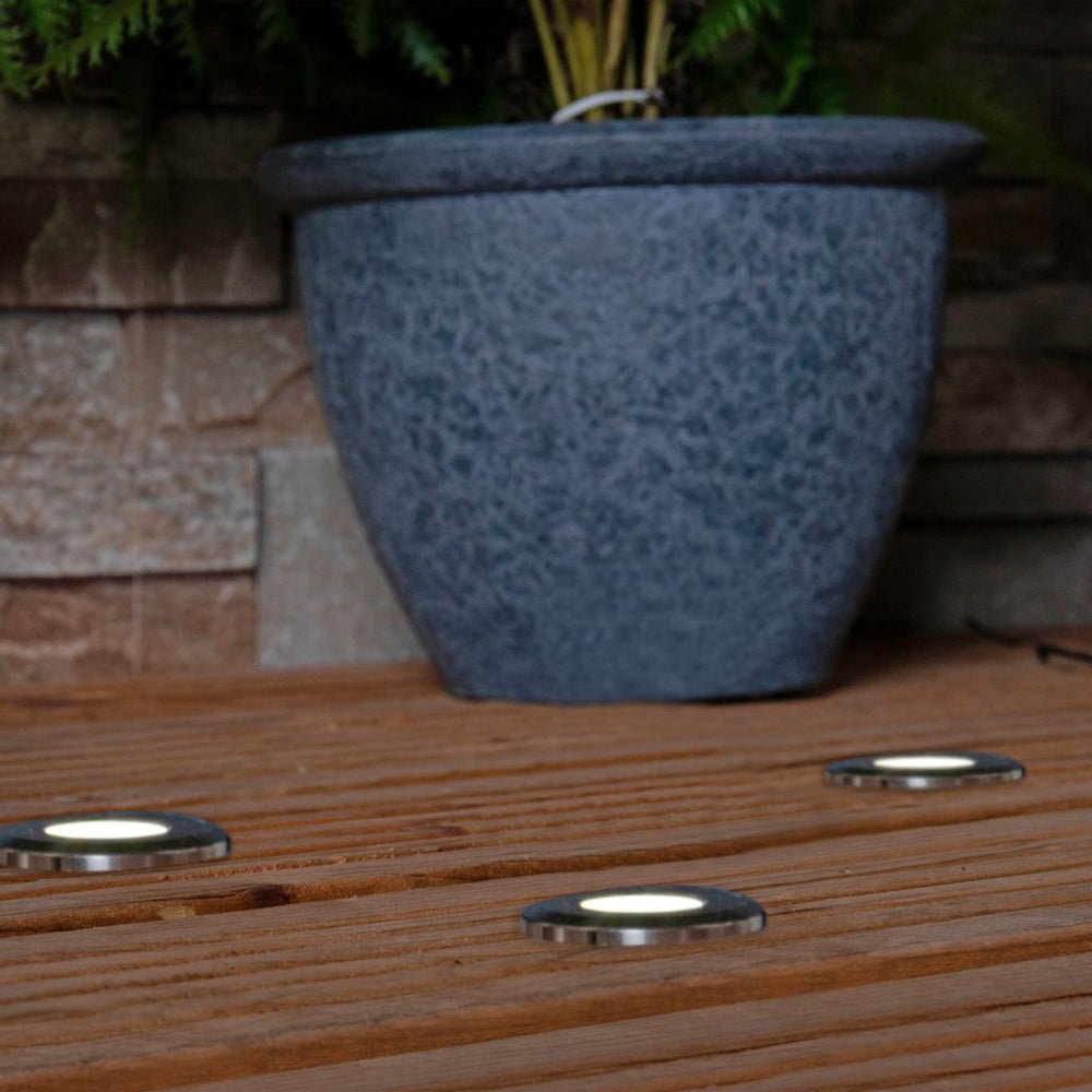 LAPIN | 2 x Outdoor Garden Deck / Ground Light EXTENSION KIT | 2 x 3W LED | IP65 | Stainless Steel | 4000K Neutral White - LightHub Direct