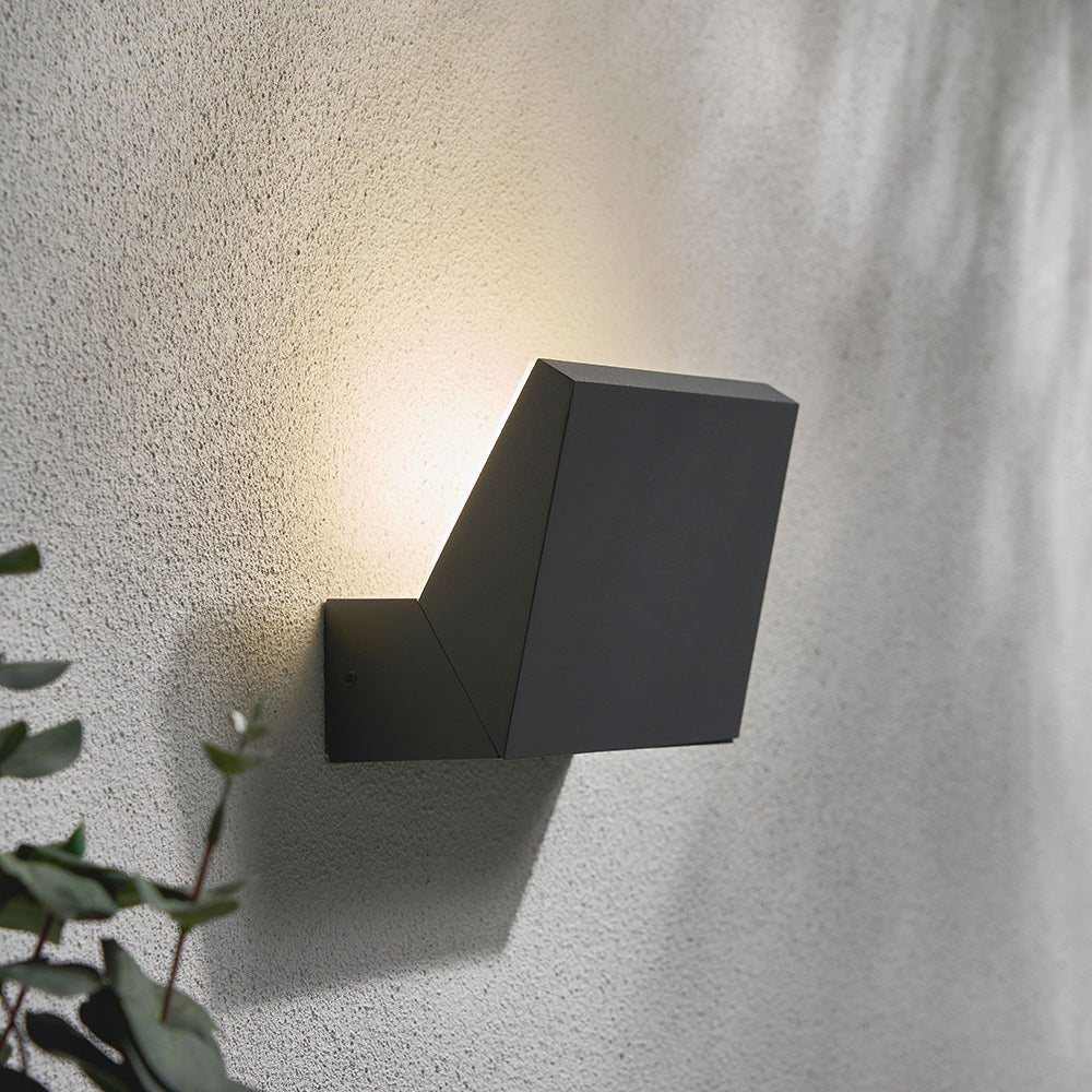 RAYU | Outdoor Up or Down Wall Light | Ideal for Porches & Exterior Area | LED 4000K Neutral White | IP65 | Anthracite - LightHub Direct