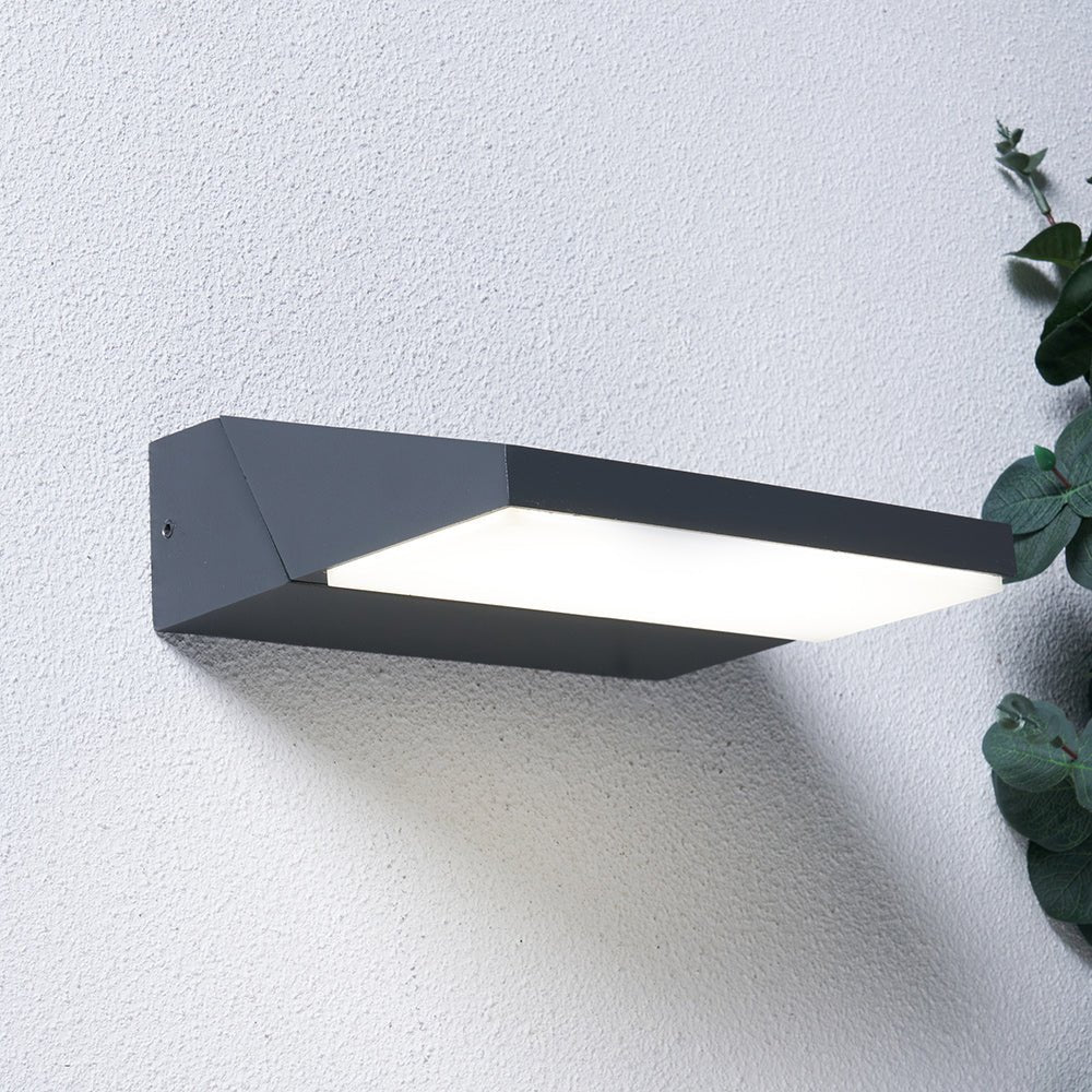 RAYU | Outdoor Up or Down Wall Light | Ideal for Porches & Exterior Area | LED 4000K Neutral White | IP65 | Anthracite - LightHub Direct