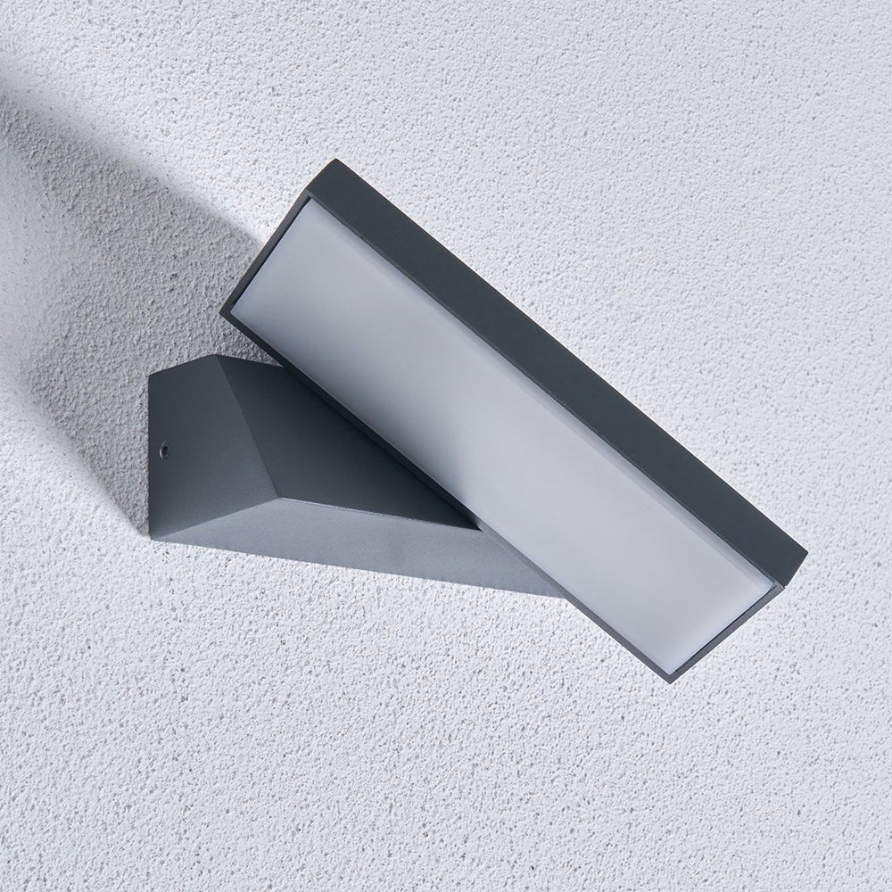 RAYU | Outdoor Up or Down Wall Light | Ideal for Porches & Exterior Area | LED 4000K Neutral White | IP65 | Anthracite - LightHub Direct