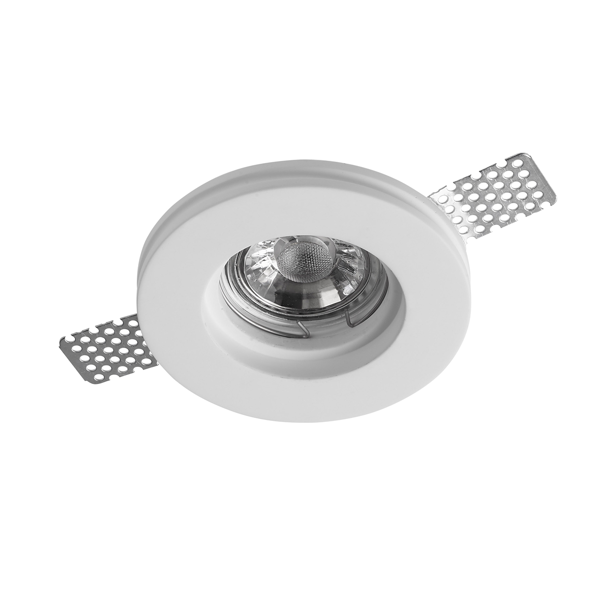 Plaster-In Trimless Downlight Gypsum Plaster Recessed Light | GU10 IP20 | White