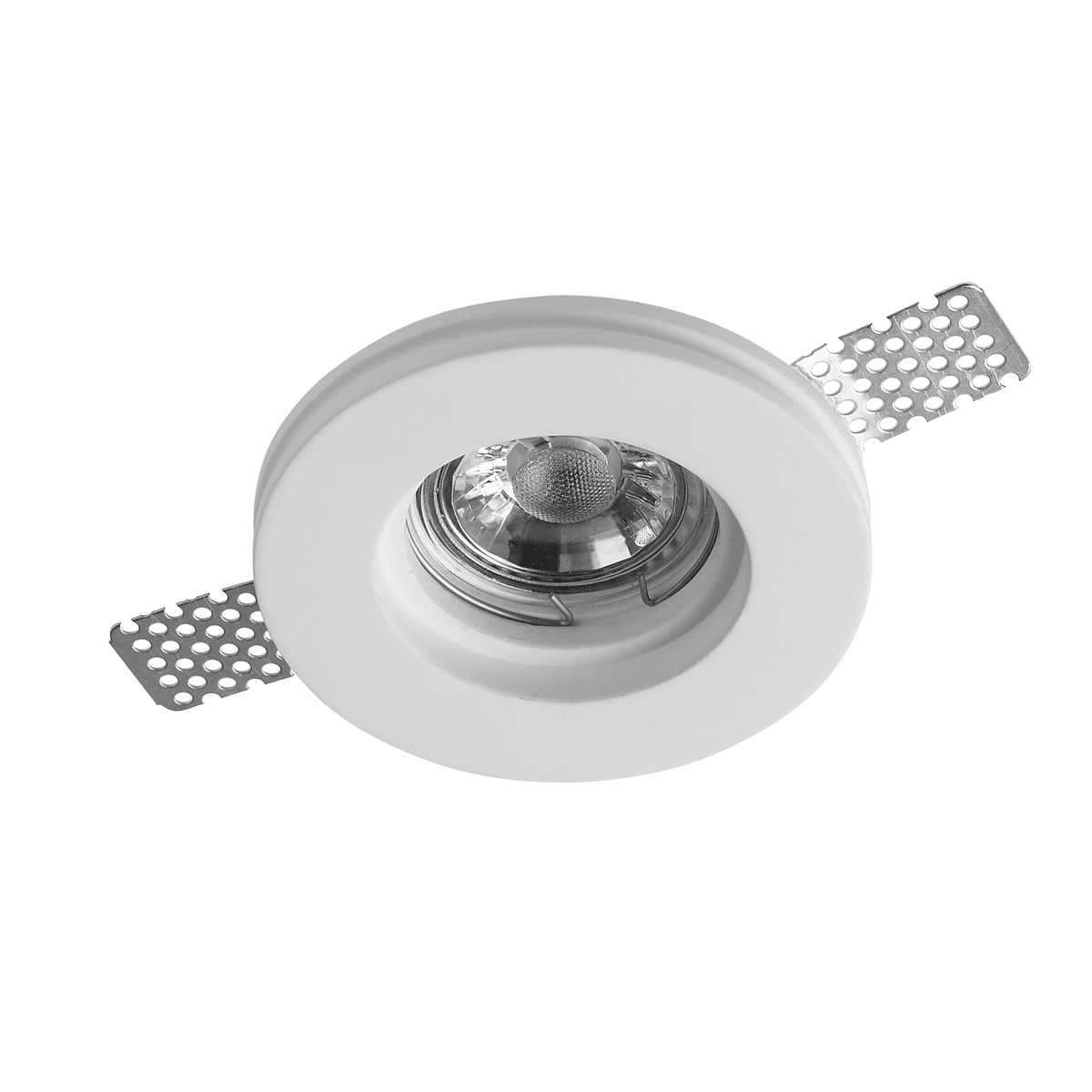 Plaster - In Trimless Downlight Gypsum Plaster Recessed Light | GU10 IP20 | White - LightHub Direct