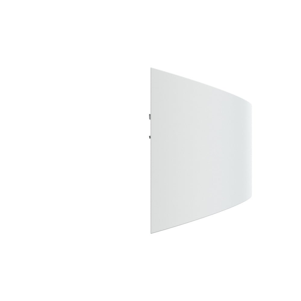 ALPHA XL Curved Plaster Uplighter Wall Fitting | E14 | Up Down Light Effect | 3000K Warm White Dimmable - LightHub Direct
