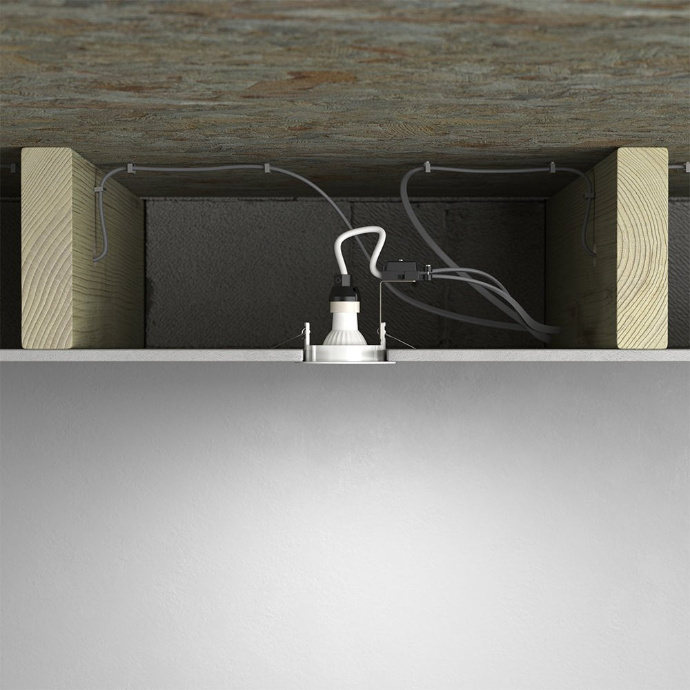 LED Adjustable Tilt Recessed Dimmable Downlight Fitting | 6W GU10 | 6000K Daylight White | IP20 | White - LightHub Direct