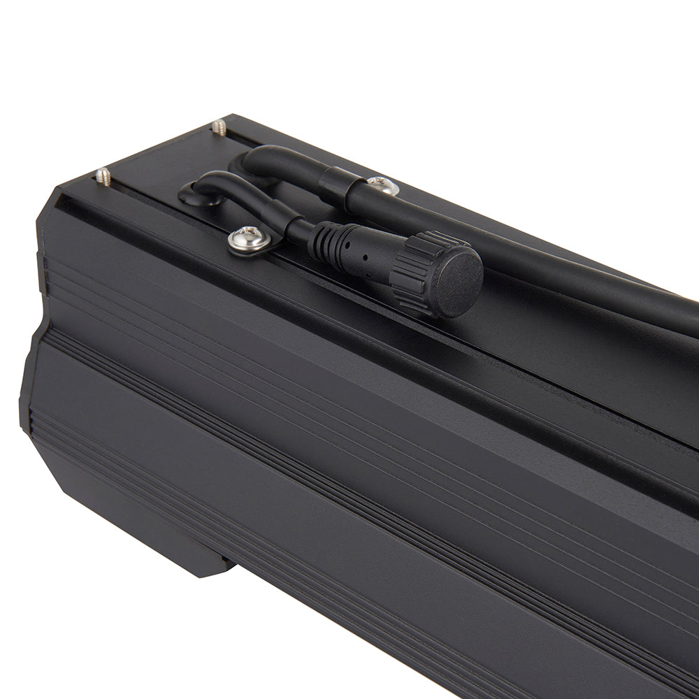 HELIOS Highbay Linear Industrial Ceiling Light for Warehouses & Commercial | LED 100W 14000lm | 4000K Neutral White | IP42 | Black