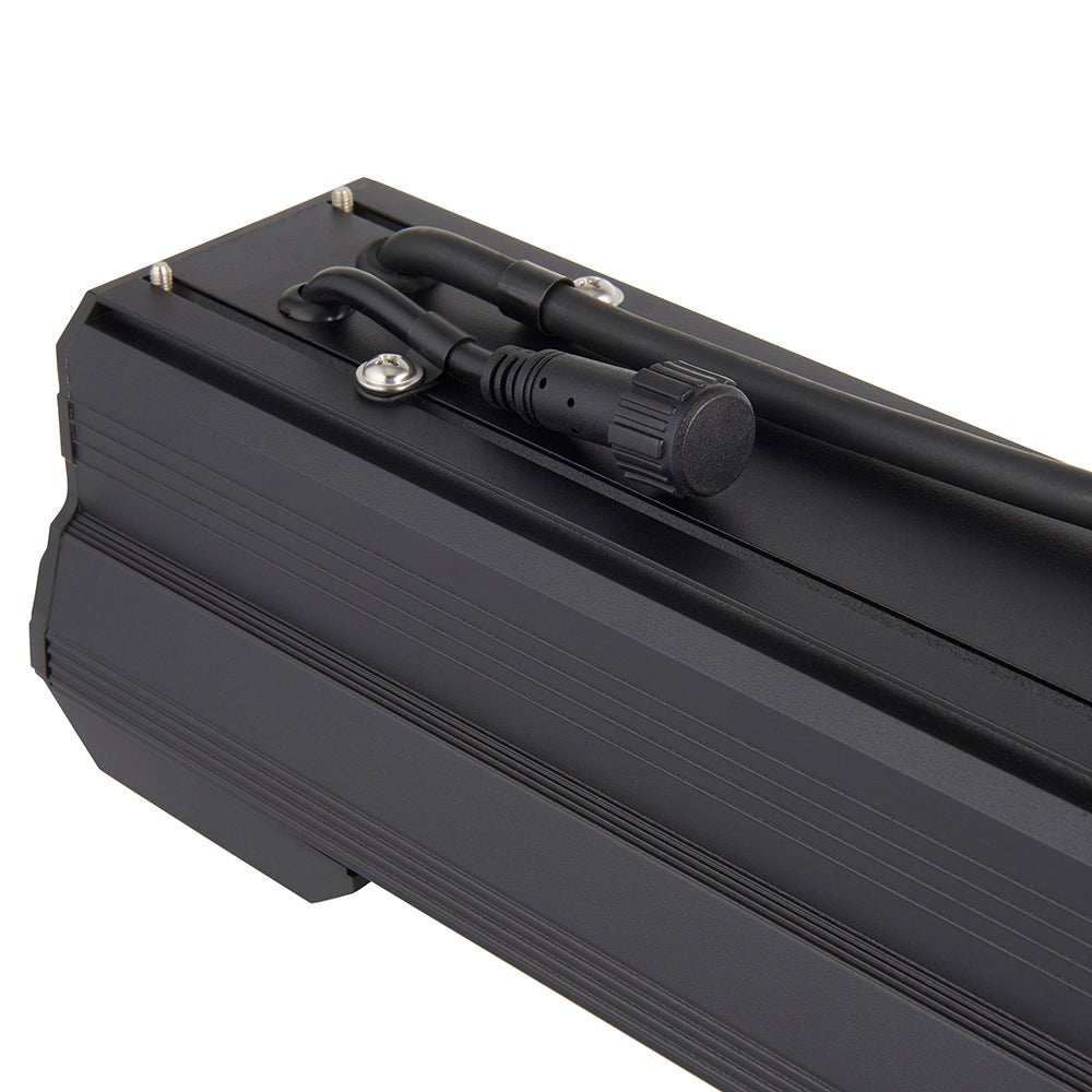 HELIOS Highbay Linear Industrial Ceiling Light for Warehouses & Commercial | LED 200W 14000lm | 4000K Neutral White | IP42 | Black - LightHub Direct