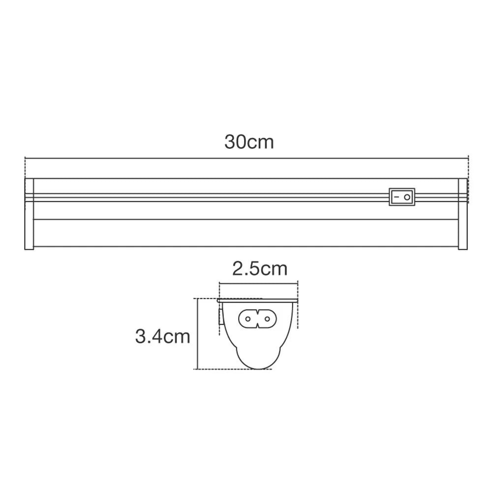 LED Kitchen Under Cabinet Aluminium Link Strip Light | LED 14W 1200lm | IP20 | 4000K Neutral White | 1130mm