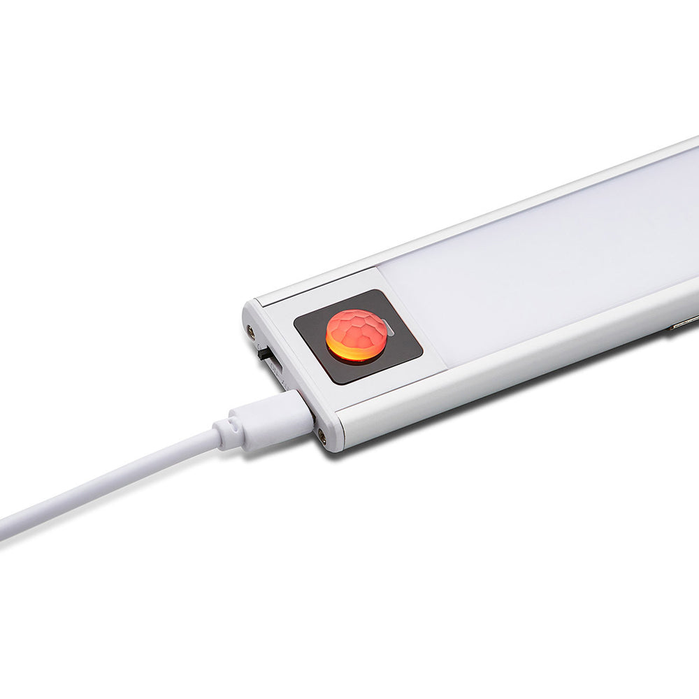 LED Cupboard / Wardrobe / Under Cabinet Rechargable USB Strip Light | LED 4W | IP20 | 4000K Neutral White | PIR Motion Sensor | 800mm