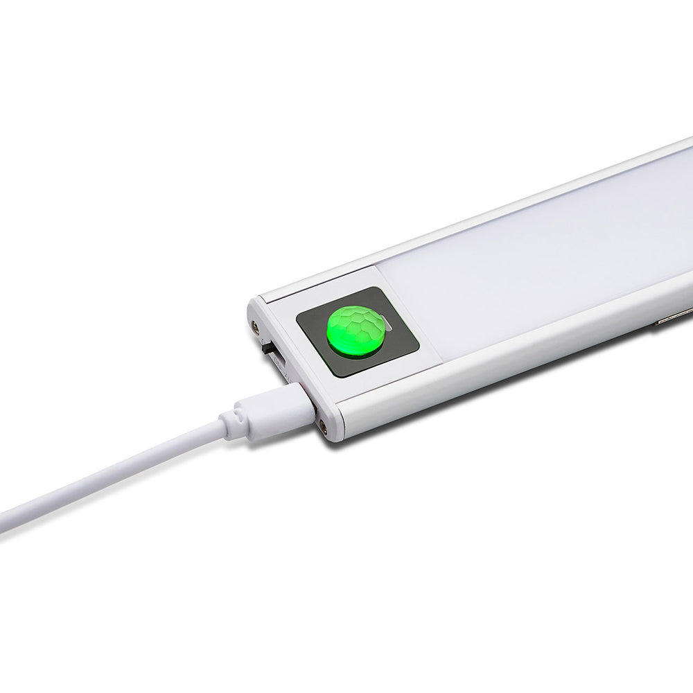 LED Cupboard / Wardrobe / Under Cabinet Rechargable USB Strip Light | LED 4W | IP20 | 4000K Neutral White | PIR Motion Sensor | 800mm
