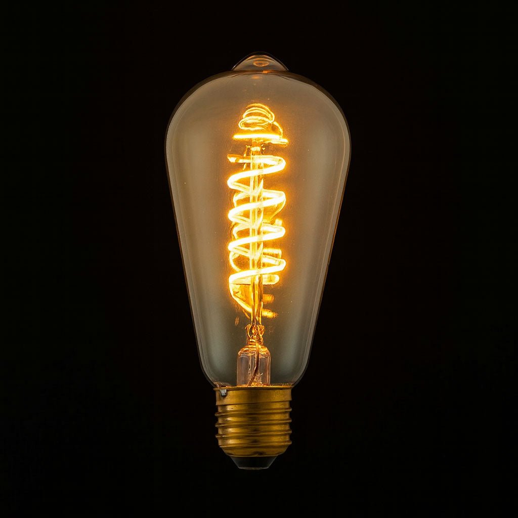 LED Vintage Squirrel Pendent Light Set | E27 (ES) ST64 | Dimmable | 4W 280Lm | 2200K Very Warm White - LightHub Direct